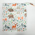 Wet Dry Bag Baby Cloth Diaper NappyReusable Washable With Two Zippered Pockets (Watercolour Animals)...