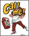 Posterizer 1 pcs-cute comic book retro inspired vintage rotary phone 'call me'-Vintage Art-Art in Pop Style-Gift for Superhero, Comic Book Fans- u...