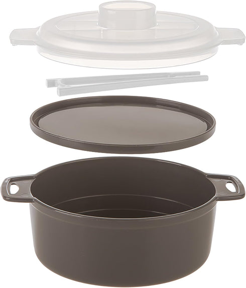 PrepSolutions 4-Piece Microwave Ramen Bowl To-Go, Gray - Includes Soup Spoon, Perfect for Ramen, Udon, Pho Noodles, Dishwasher Safe, BPA-Free...
