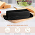 Bamboo Butter Dish with Lid and Knife,Small Butter Keeper for One Stick of Butter,Butter Holder Container for Refrigerator,Countertop,Dishwasher S...