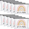 Chunful 10 Pieces Inspirational Canvas Makeup Bags for Women Bulk Rainbow Canvas Makeup Bags Moon and Stars Cosmetic Bag with Zipper Friendship Gi...