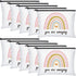 Chunful 10 Pieces Inspirational Canvas Makeup Bags for Women Bulk Rainbow Canvas Makeup Bags Moon and Stars Cosmetic Bag with Zipper Friendship Gi...