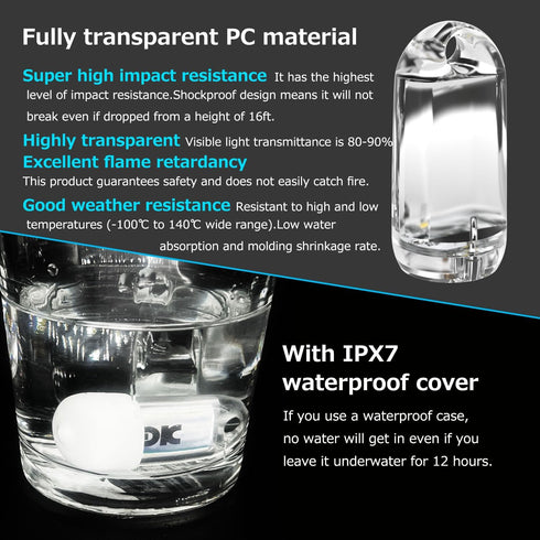 2 Pack USB Mini LED Lantern, Waterproof EDC Keychain LED Flashlight for Camping, Rechargeable Battery Small Stick Lamp Maglite Puck Dog Collar Tor...