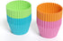 Bakerpan Silicone Mini Cupcake Holders, Mini Cupcake Liners, Pastry & Dessert Cups, 24 Pack (Multi)...