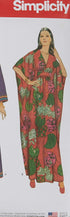 Simplicity US8505A 1970's Vintage Fashion Women's Ankle Length Caftan Sewing Pattern Kit, Code 8505, Sizes 10-20...