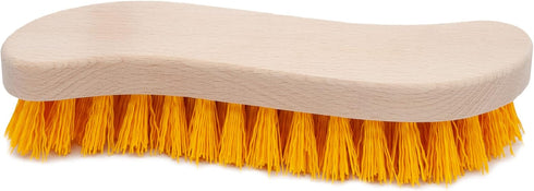 Scrub Brush - Stiff Bristle Brush for Deep Cleaning, Nylon Brush with Hard Bristle, Utility Hand Brush for Indoor and Outdoor, Wooden Scrubbing Br...