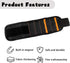 Magnetic Wristband for Holding Screws, Nails and Drill Bits, Magnetic Wristband Tool Belt with Powerful Magnets for Men, Pocket Size, Black...