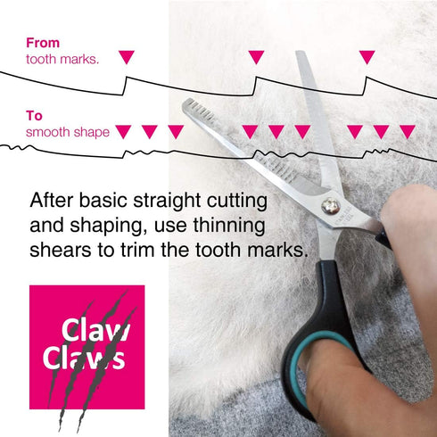 7 inch Thinning Scissors with 26-Teeth Stainless Steel Blades and Wave Style Handle for for Home Hair Cutting Shears...