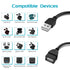 USB Extension Charger Cable Compatible with JLab Go Air Pop/Sport, JLab Epic Air ANC/Sport ANC, JLab JBuds Air/Sport/Executive/ANC/Play Gaming/Pro...