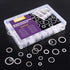 Swpeet 470Pcs Automotive Metric Oil Drain Plug Gasket Aluminum Flat Washer Assortment Kit, Including 18 Different Sizes - M6 M8 M10 M12 M14 M16 M1...