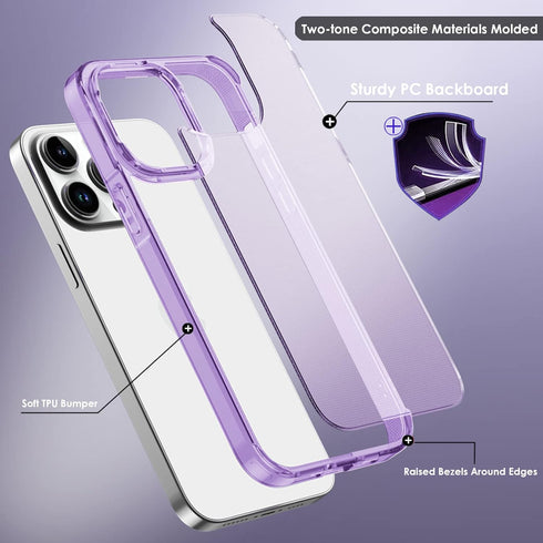 for iPhone 15 Pro Case, with Screen Protector & Camera Protector, Military-Grade Protection, Yellowing Resistant, Hybrid iPhone 15 Pro Phone Case ...