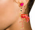 Pink Flamingo Earrings for Women - Fun and Sparkly Crystal Earring Accessories - Dangle Drop Flamingo Jewelry – Gorgeous Glam Pink Flamingo Earrin...