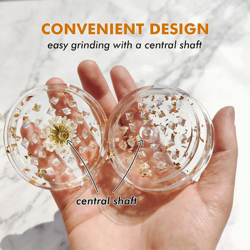 Large Resin Grinder Mold for Resin - 3in Silicone Mold with Efficient Spikes Shape, Premium Silicone Molds for Casting to Grinding Spice and More ...