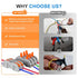 Lever Wire Connectors,KLMNDUO 60pcs 1 to 1 Inline Electrical Wire Connector kit for Quick Connect?1 Conductor Compact Wire Connectors Splicing Con...