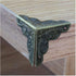 Tegg Box Corner Protector 20PCS Antique Brass Triangle Rattan Carved Wood Case Edge Guard...