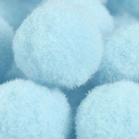 MECCANIXITY Pom Felt Balls Felting Fabric 1.5cm 15mm Light Blue for Home Crafts Project DIY Pack of 300...