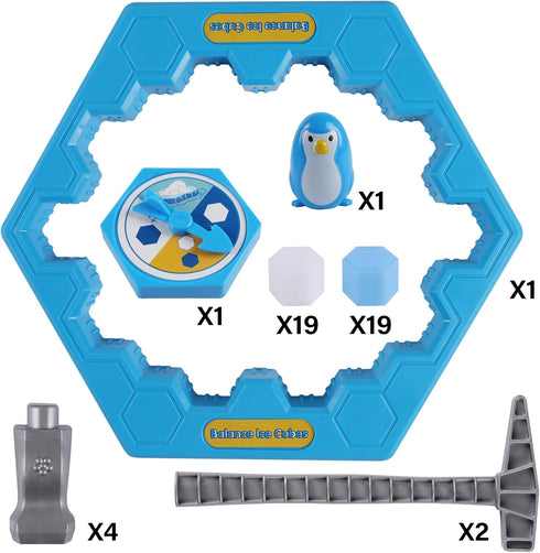 DR.DUDU Save Penguin Break Ice Board Game for Kids 4-8, Ice Breaker Save Penguin On Ice Family Funny Table Game, Ice Block Breaking Penguin Trap G...