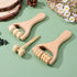 GLEAVI 3pcs Massage Hand Roller Massagers for Neck Wooden Massager Tool Massage Stick Roller Compact Shoulder Massager Wooden Massage Roller for B...