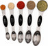 Magnetic Measuring Spoons Set of 5 Stainless Steel Dual Sided Stackable Teaspoon for Measuring Dry and Liquid Ingredients...