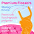 Kids Flossers 2 Pack (100 Total), Kids Floss Picks, Flossers Kids, Floss for Kids, Cute Animal Shapes, Glides Easy Between Teeth, Flosser Helps Pr...