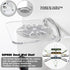 SIPRDE Acrylic Small Wall Shelf Set of 3 for Security Cameras, Speakers, Baby Monitors & More - 4'' Universal Adhesive Shelf Easy to Install No dr...
