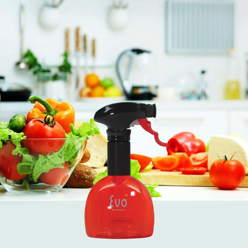 Evo Mini Oil Sprayers, Non-Aerosol for Olive Oil, Cooking Oils, and Vinegars, Red, 8-Ounce Capacity, Set of 2...