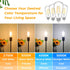 4-Pack Vintage LED Edison Bulbs 100W Equivalent 1400LM High Brightness 8W ST58 LED Filament Light Bulbs 3000K Warm White E26 Medium Base CRI90+ An...