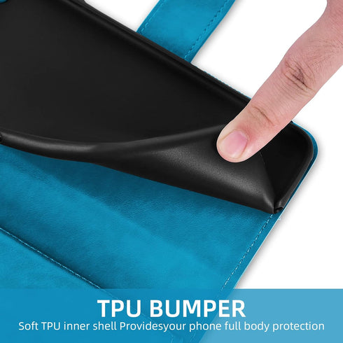 Asuwish Phone Case for Motorola Moto G 5G 2022 Wallet Cover with Tempered Glass Screen Protector and Flower Leather Flip Card Holder Cell Accessor...