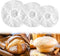 100PCS Bowl Covers for Bread Proofing, Reusable Elastic Sourdough Bread Baking Supplies, Plastic Bowl Covers for Bread Rising, Stretchable Plastic...