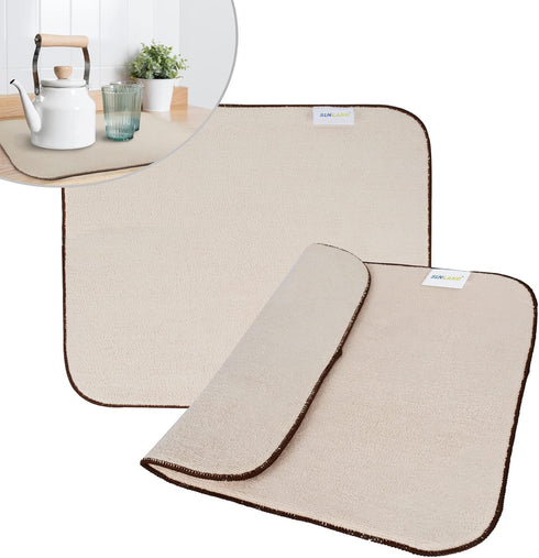SINLAND Microfiber Dish Drying Mat Super Absorbent Dish Drying Pad for Drainer Kitchen Counter, Large Size Mat for Countertops or Sinks 16Inch X 1...