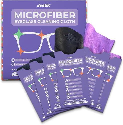 Microfiber Cleaning Cloth - Japanese Lens Wipes for Eyeglasses, Camera Lenses, Screens & More - Versatile Glasses Cleaner Cloths, Lint-Free, Washa...