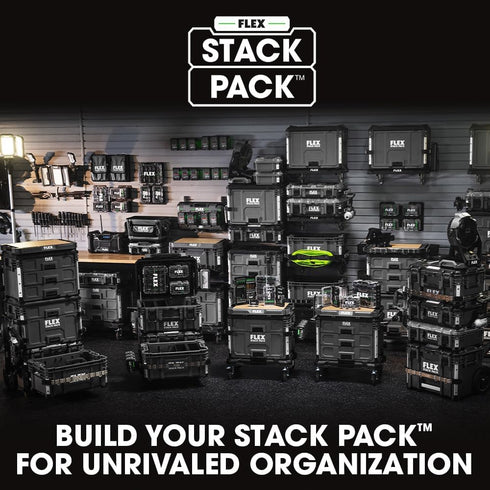 FLEX STACK PACK Storage System Adjustable Charger Mounts (2 Pack) - FS1606-2...