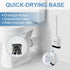 UBeesize Toilet Brush with Flexible Brush Head and Silicone Bristles, Quick Drying Holder Set for Bathroom, Compact Size, white. 15" X 4.5"...
