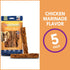 Pet Factory CareChewz Collagen 6-7" Skinny Braided Sticks Dog Chew Treats - Chicken Flavor, 5 Count/1 Pack...