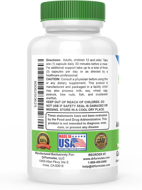 DrFormulas' Best Probiotics for Women & Men | Nexabiotic Multi Probiotic with Saccharomyces Boulardii, Lactobacillus Acidophilus, B. infantis, Pre...