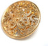 Vintage Hollow Embossed Metal Shank Sewing Buttons 20 Pcs - 18mm, 23/32"...