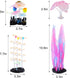 Glowing Fish Tank Decorations Plants, 4 pcs Glow Aquarium Decorations, Glowing Coral Plant Ornaments Lotus Kelp and Anemone...