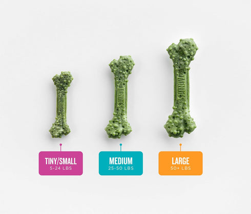 Minties Dental Chews for Dogs, 8 Count, Vet-Recommended Mint-Flavored Dental Treats for Medium Dogs 25-50 lbs, Dental Bones Clean Teeth, Fight Bad...