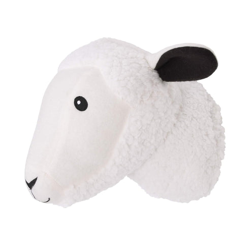Little Love by NoJo Plush Fleece White Sheep Head Wall Décor...