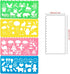 24 Pcs Plastic Drawing Stencils Set Colorful Drawing Scale Template DIY Crafts Set for Boys Girls with Animal Stencils - 6 Sets of 4 Different Ste...