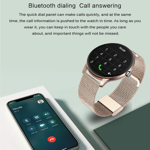 Smart Watch,1.3”Smartwatch for Women(Answer/Make Call), Fitness Tracker with 100+ Sport Modes, IP67 Waterproof, Heart Rate&Sleep Monitor, Activity...