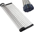 Roll up Dish Drying Rack Over The Sink Portable Stainless Still Rolling Rack Folding Mat for Kitchen Counter (Black, 17.7''LX11.2''W)...