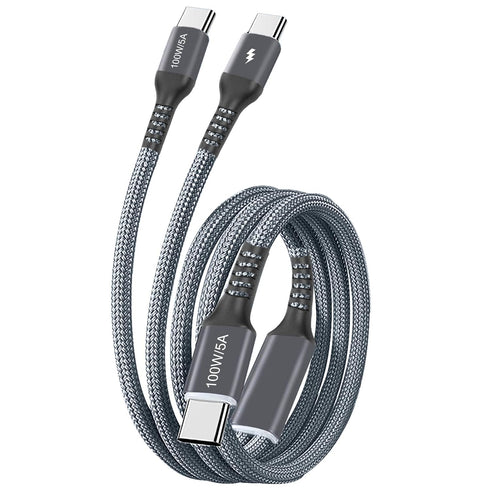 4FT 2 in 1 100W USB C to Dual USB C Fast Charging Cable,iPhone 15 USB C to Double Type c Cable for MacBook Pro/Air,iPad Pro/Air,iPhone 15 Plus/15 ...
