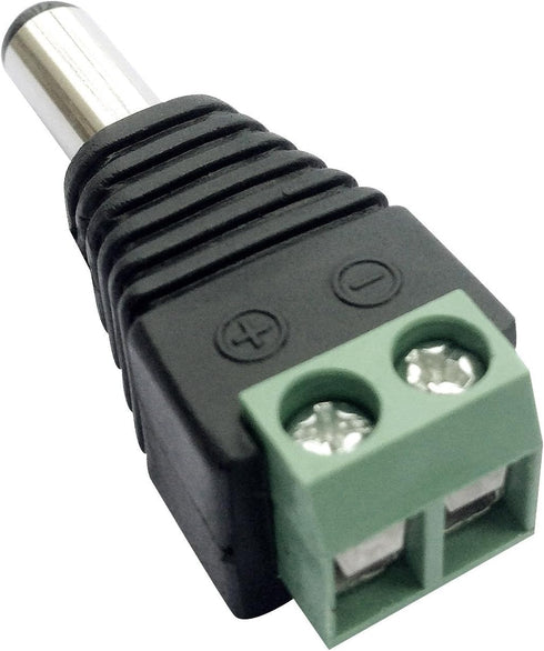 10 Male 12v DC Power Jack Adapter Connector for Led Strip CCTV Camera...
