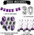 30th Birthday Purple Party Pack - 30th Birthday Banner, Balloon and Swirls Pack- Birthday Decorations - 30th Birthday Party Supplies, Favors and G...