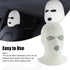 2 PCS Car Seat Headrest Cover, 15.74" x 7.87" Wool Acrylic Material Personalized Funny Full Face Mask Design Headrest Cover, Decorative Modificati...