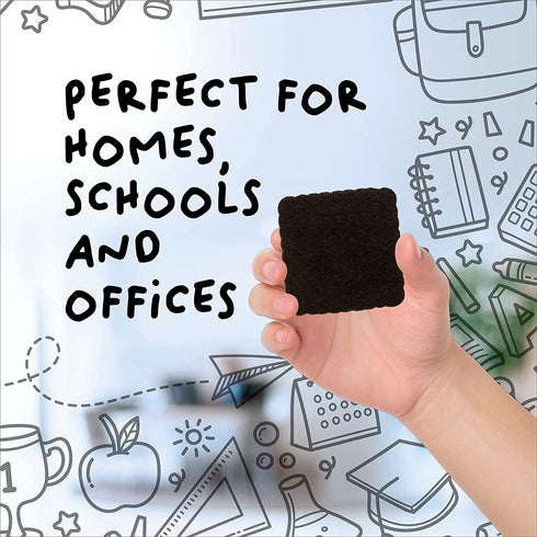 Mini Dry Erase Erasers, RNKP 24 Pack Magnetic Whiteboard Dry Erase Blackboard Erasers for Kids and Classroom Teacher Supplies, Home and Office (2 ...