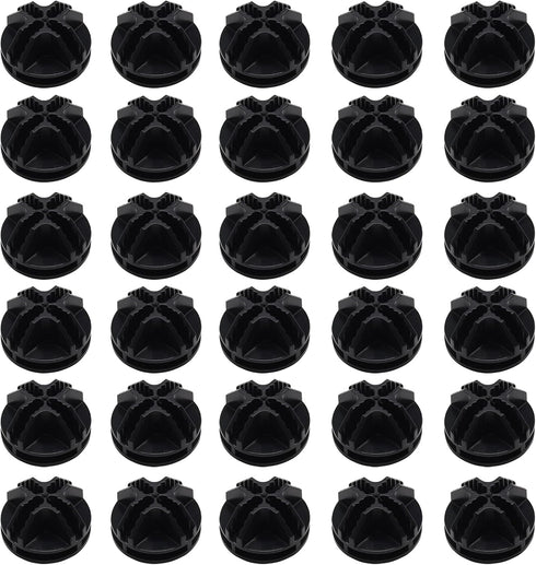 30Pcs Wire Cube Connectors Plastic Grid Cube Organizer Connector for Modular Closet Storage Organizer & Wire Shelving (Black)...
