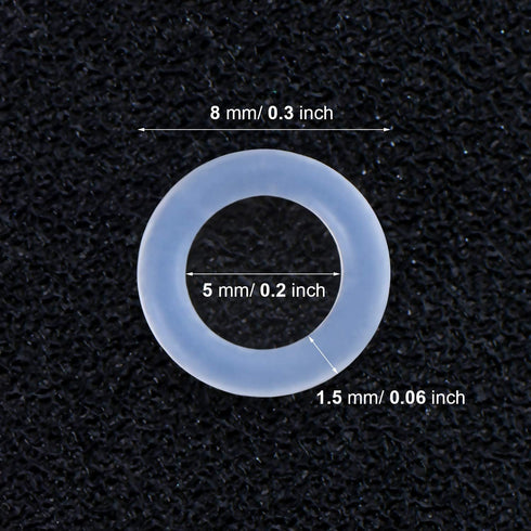 Fiada Keyboard Puller Keycap Removal Tool and 200 Pieces Rubber O-Ring Dampeners O-Ring Plumbing Rubber O-Ring Seal for Cherry MX Switch and Mecha...