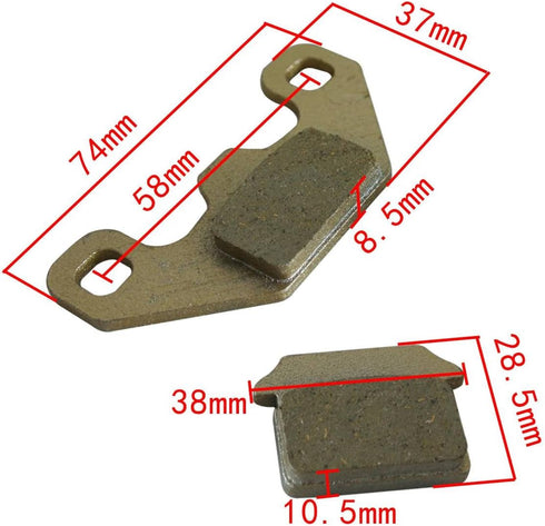 Disc Brake Pad Shoes 50 70 110 125cc 140cc SDG SSR Coolster Orion Dirt Pit Bike...